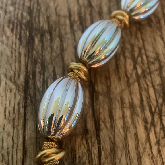 RARE FIND!! Vintage Anne Klein Runway Couture Art Deco Chunky Necklace 18 in - Picture 5 of 10